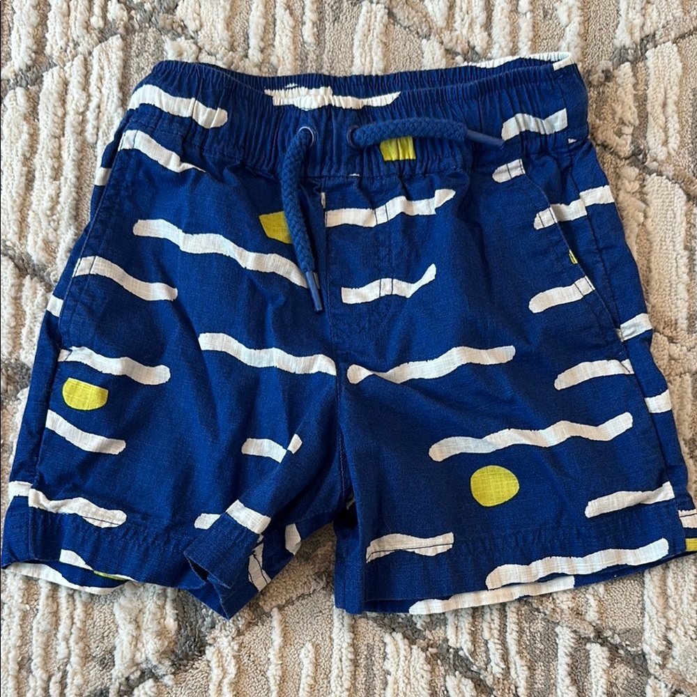 Hanna Andersson Blue and White Patterned Shorts